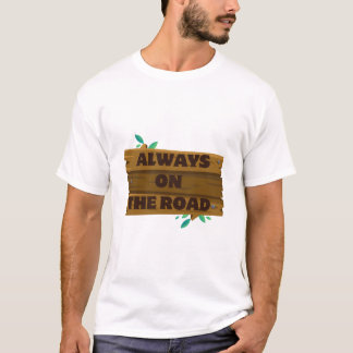 Immer auf Reisen. – Minimalistischer Reise- & Aben T-Shirt