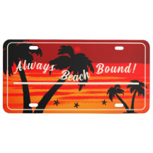 Immer Beach Bound! Palm Tree Blazing Sun License