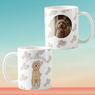 Immer bei dir Individuelles Foto Golden Doodle Kaffeetasse