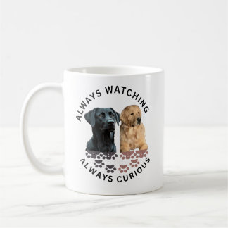 Immer beobachtend. Immer neugierig Kaffeetasse