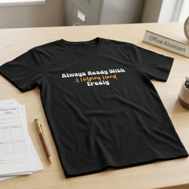 Immer bereit mit einer helfenden Hand Schule T-Shirt (Von Creator hochgeladen)