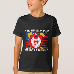 Immer bereites Feuerwehrmann-Geschenk Stolz Feuerw T-Shirt