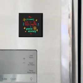 Immer besser zusammen in den Winterwetter-Weihnach Magnet
