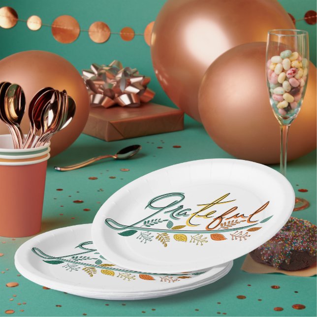 Immer dankbar pappteller (Multi)