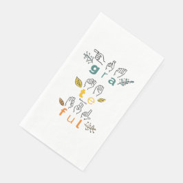 Immer dankbare Gebärdensprache Serviette