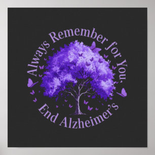 Immer daran denken: Für dich, Alzheimer beenden Poster