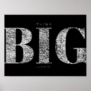 Immer denken Motivierend Poster