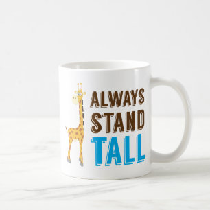 Immer der hohe Stand, geben nie inspirierend auf Kaffeetasse