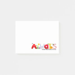 Immer die wunderbarste Zeit-klebrigen Anmerkungen Post-it Klebezettel