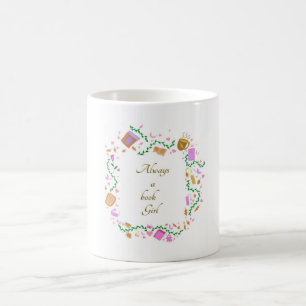 Immer ein Buch Mädchen Kaffeetasse