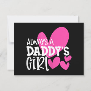 Immer ein Daddy's Girl Shirt Daughter Girls Women Postkarte