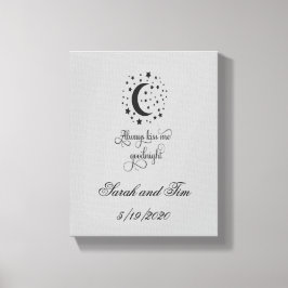 Immer ein gutes Hochzeitsgeschenk für die Nacht kü Leinwanddruck
