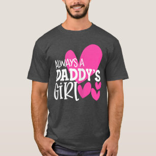 Immer ein Papa Mädchen Tochter Mädchen Frauen vint T-Shirt