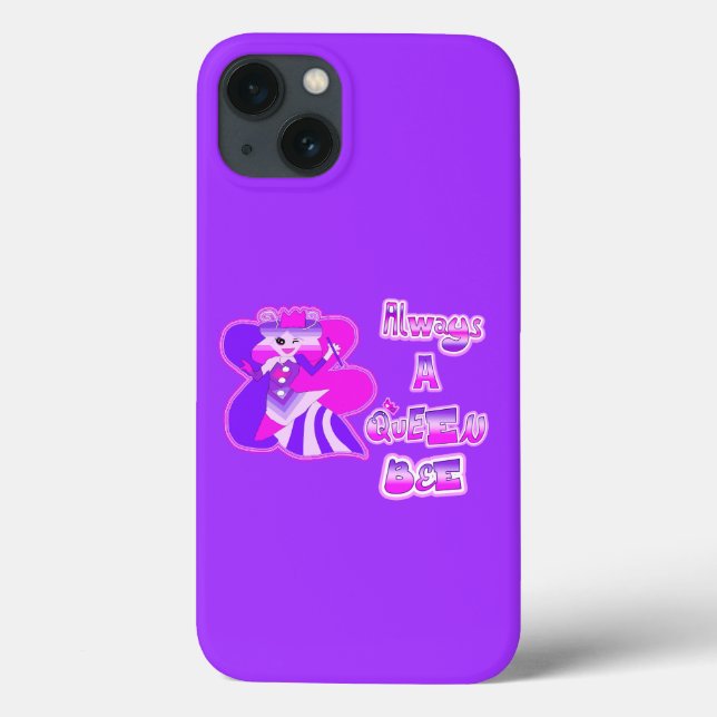 Immer eine Biene lila Case-Mate iPhone Hülle (Rückseite)