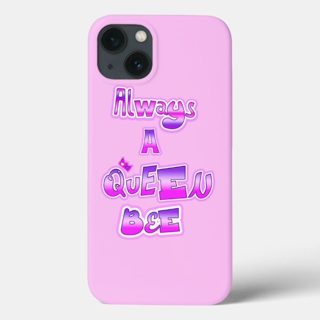 Immer eine Königin hellrosa Case-Mate iPhone Hülle (Rückseite)