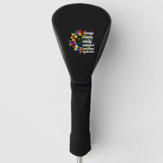 Immer einzigartig - Bewusstsein für Autismus Golf Headcover