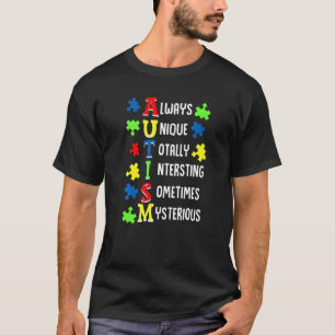 Immer Einzigartig Total Intelligent Manchmal Autis T-Shirt