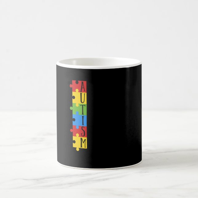 Immer einzigartiges Autismus-Bewusstsein Kaffeetasse (Mittel)