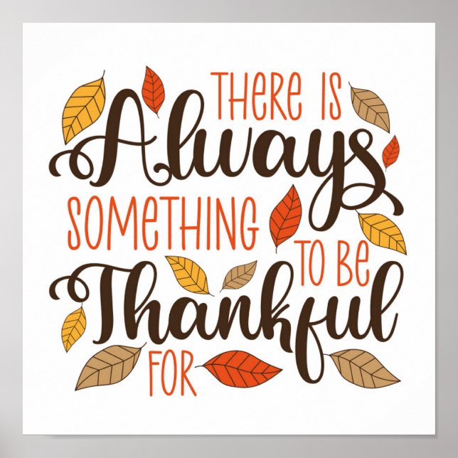 Immer etwas, wofür ich dankbar sein kann poster (Vorne)