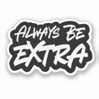 immer extra aufkleber