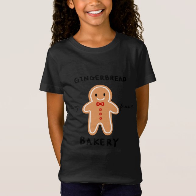 Immer frisches Lebkuchen Baker Niedlich Gingerbrot T-Shirt (Vorderseite)