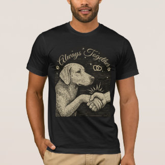 Immer gemeinsam" Vintage Hundefreundschaft T-Shirt