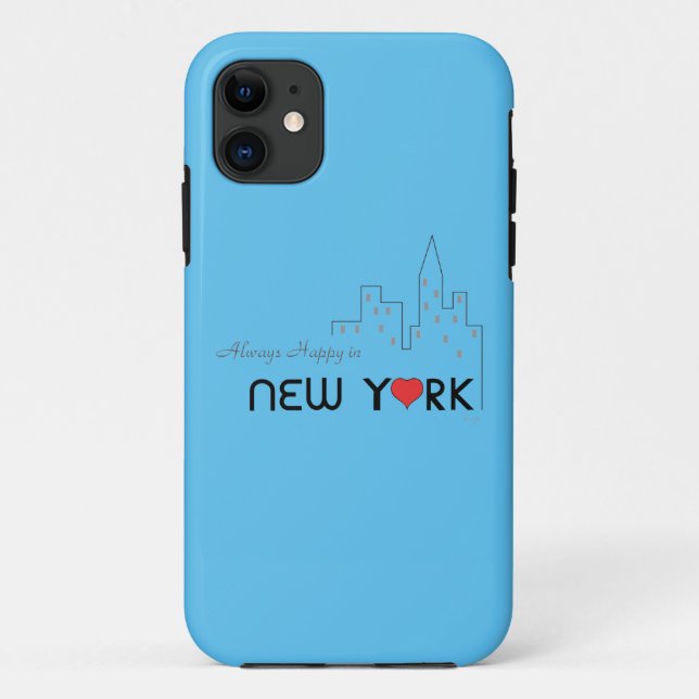 Immer glücklich in New York Case-Mate iPhone Hülle (Rückseite)