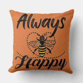 immer glücklich sein kissen