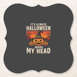 Immer Halloween-Kürbis-Hexen-Design_1 Untersetzer