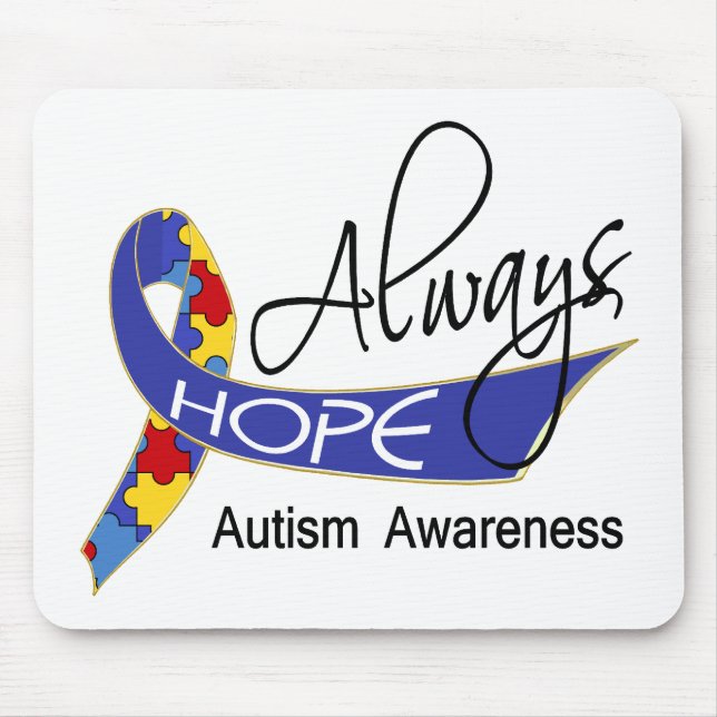 Immer Hoffnung Autismus Mousepad (Vorne)