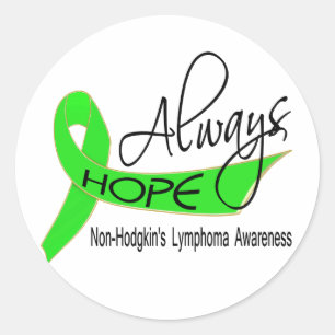 Immer Hoffnungs-Non-Hodgkins Lymphom Runder Aufkleber