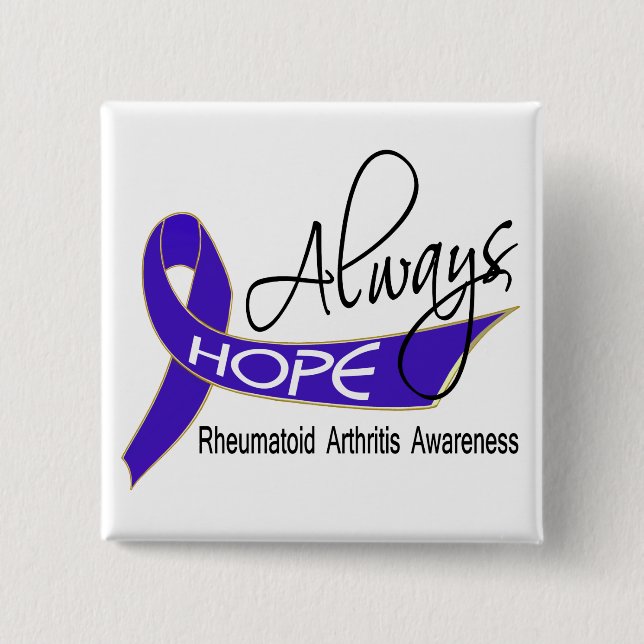 Immer Hoffnungs-rheumatoide Arthritis Button (Vorderseite)