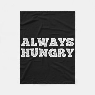 Immer hungriges Lebensmittel Bodybuilding Protein Fleecedecke