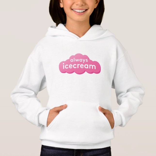 Immer Icecream Sweatshirt mit Personalisierung (Vorderseite)