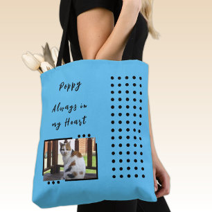 Immer in meinem Herzen 2 Foto Liebhaber blau Tasche