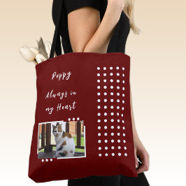 Immer in meinem Herzen 2 Foto Liebhaber Bordeaux Tasche