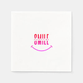 Immer lächeln serviette