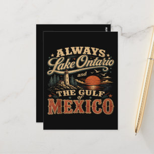 Immer Lake Ontario und der Golf von Mexiko Postkarte