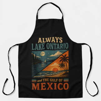 Immer Lake Ontario und der Golf von Mexiko Retro Schürze