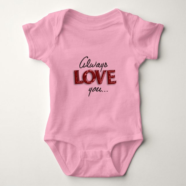Immer Liebe Baby Strampler (Vorderseite)