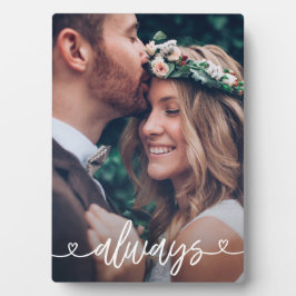 Immer Liebe Herzt Valentine Personalisiertes Foto Fotoplatte