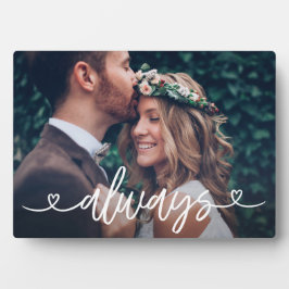Immer Liebe Herzt Valentine Personalisiertes Foto Fotoplatte