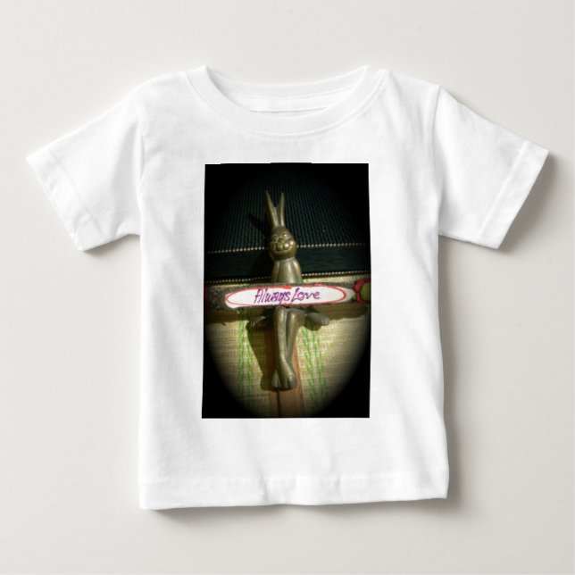 Immer Liebe Inspiration-Kaninchen-Kunstdruckdesign Baby T-shirt (Vorderseite)