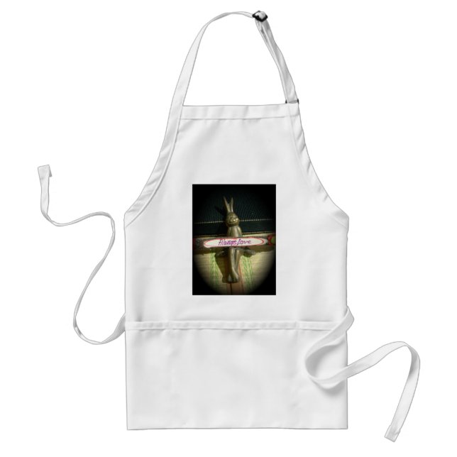Immer Liebe Inspiration-Kaninchen-Kunstdruckdesign Schürze (Vorne)