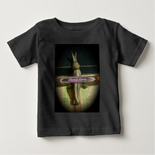 Immer Liebe Inspirierendes Hasen Kunst Druck Desig Baby T-shirt