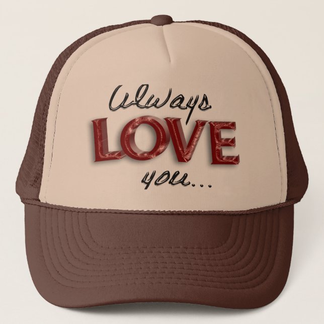 Immer Liebe Truckerkappe (Vorderseite)