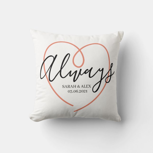 immer Liebe Valentinstag Geschenk, Kissen (Vorderseite)