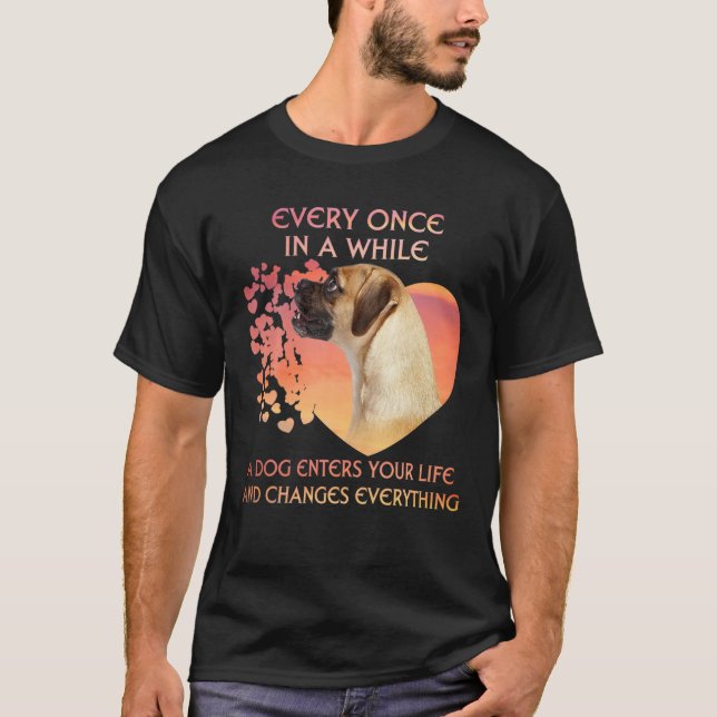 Immer mal wieder kommt ein Puggy ins Leben T-Shirt (Vorderseite)