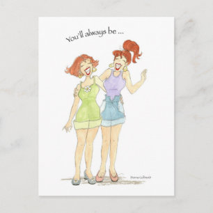 Immer mein bester Freund sein Postkarte