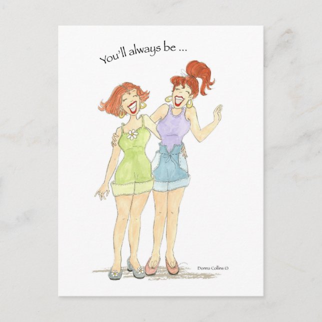 Immer mein bester Freund sein Postkarte (Vorderseite)